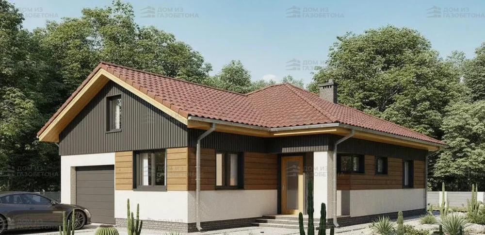 Проект Одноэтажный дом 12 на 16, 135 м2