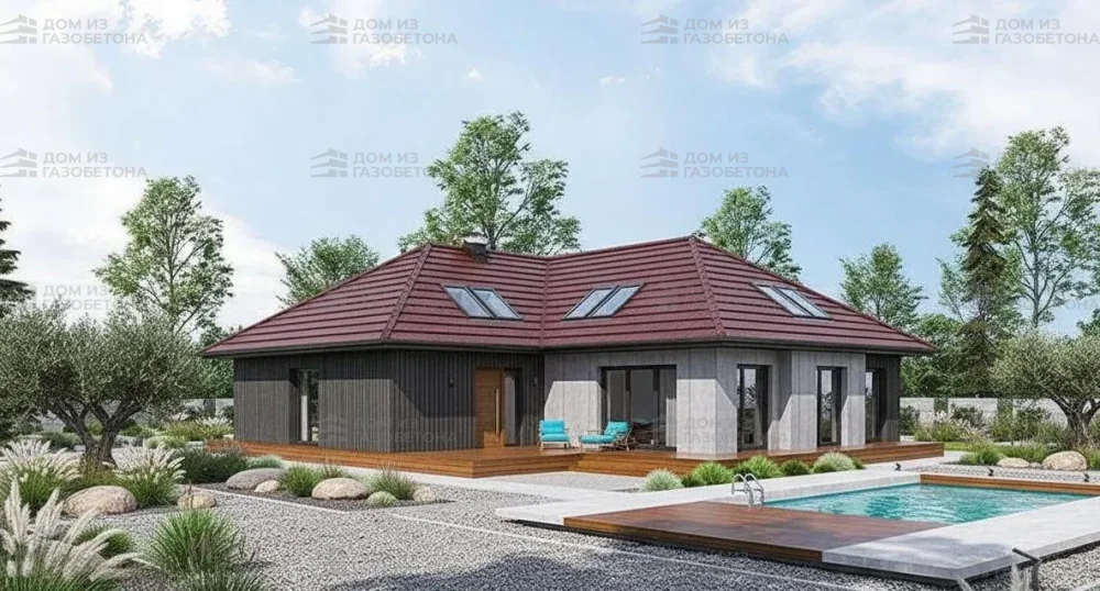 Проект Двухэтажный дом 14 на 21, 276 м2