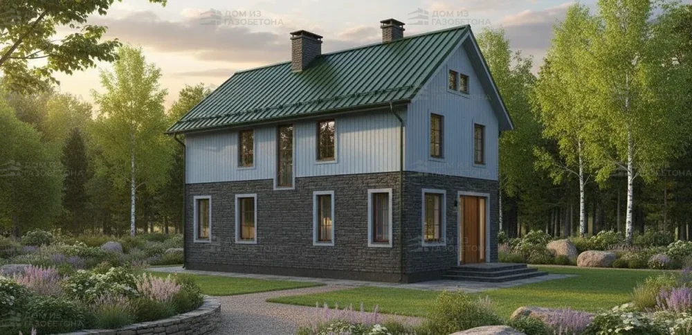 Проект Одноэтажный дом 14 на 12, 109 м2