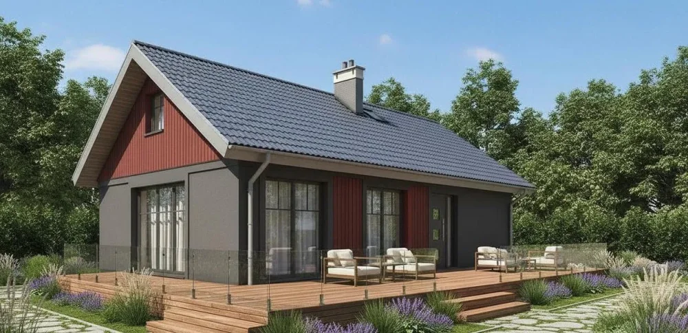 Проект Одноэтажный дом 13 на 8, 78 м2