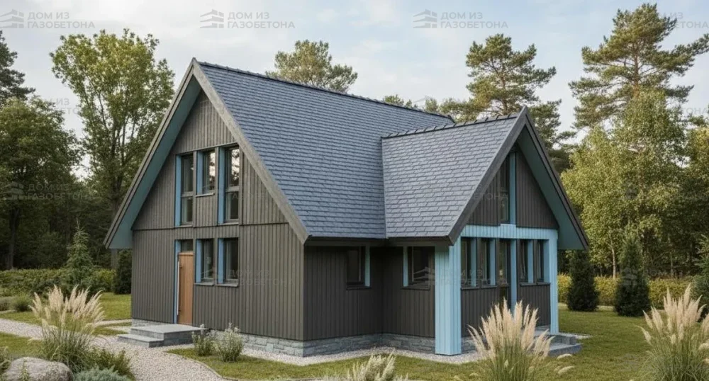 Проект Двухэтажный дом 11 на 11, 146 м2