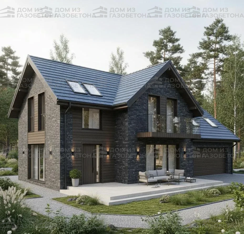 Проект Двухэтажный дом 13 на 15, 198 м2