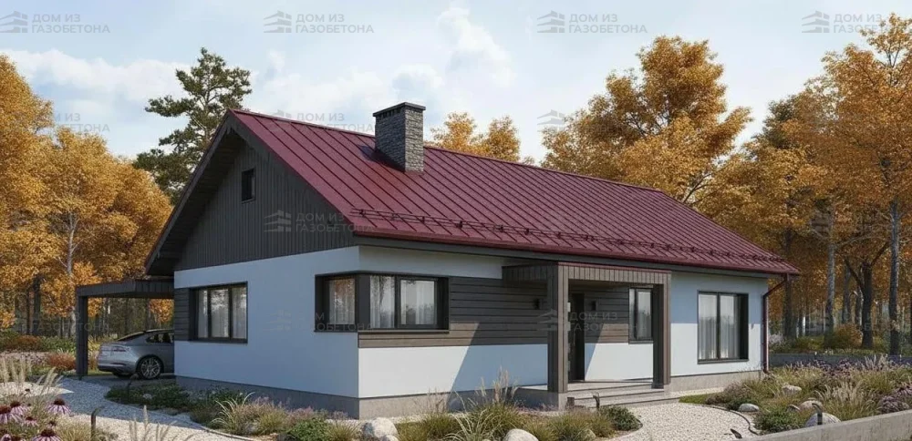 Проект Одноэтажный дом 19 на 10, 154 м2