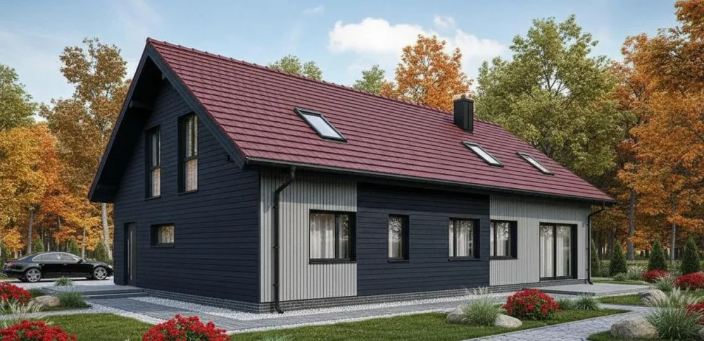 Проект Двухэтажный дом 18 на 13, 275 м2