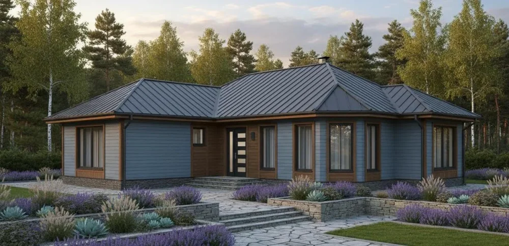 Проект Одноэтажный дом 19 на 13, 149 м2