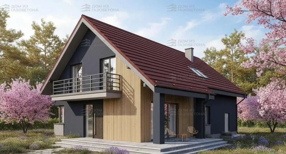 Проект Двухэтажный дом 15 на 10, 183 м2