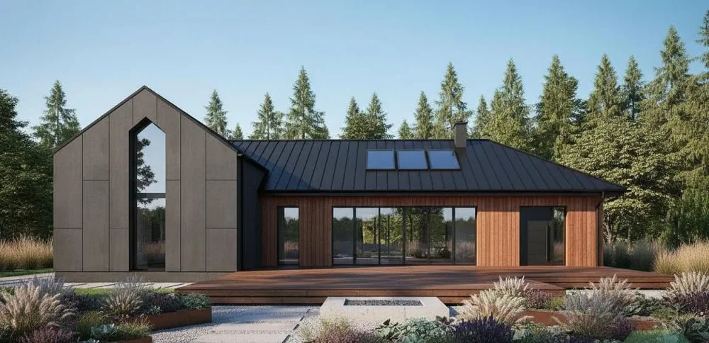 Проект Одноэтажный дом 22 на 16, 208 м2