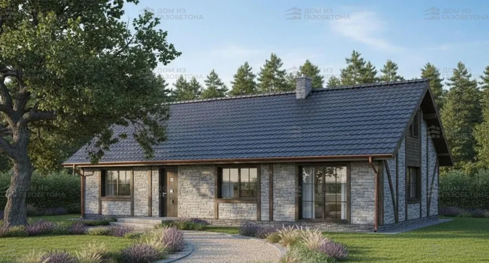 Проект Одноэтажный дом 16 на 11, 129 м2