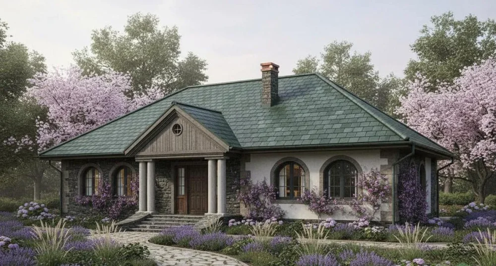 Проект Одноэтажный дом 19 на 14, 154 м2